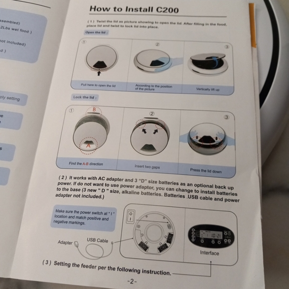 ORSDA Automatic PET Feeder Wet and Dry Food C200 - Picture 3 of 6